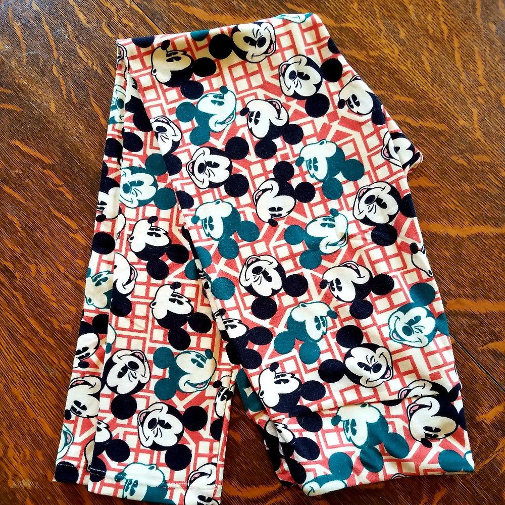 LuLaRoe Disney Mickey Mouse O/S adult leggings